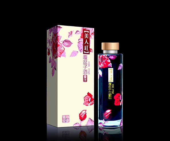 美人红覆盆子酒